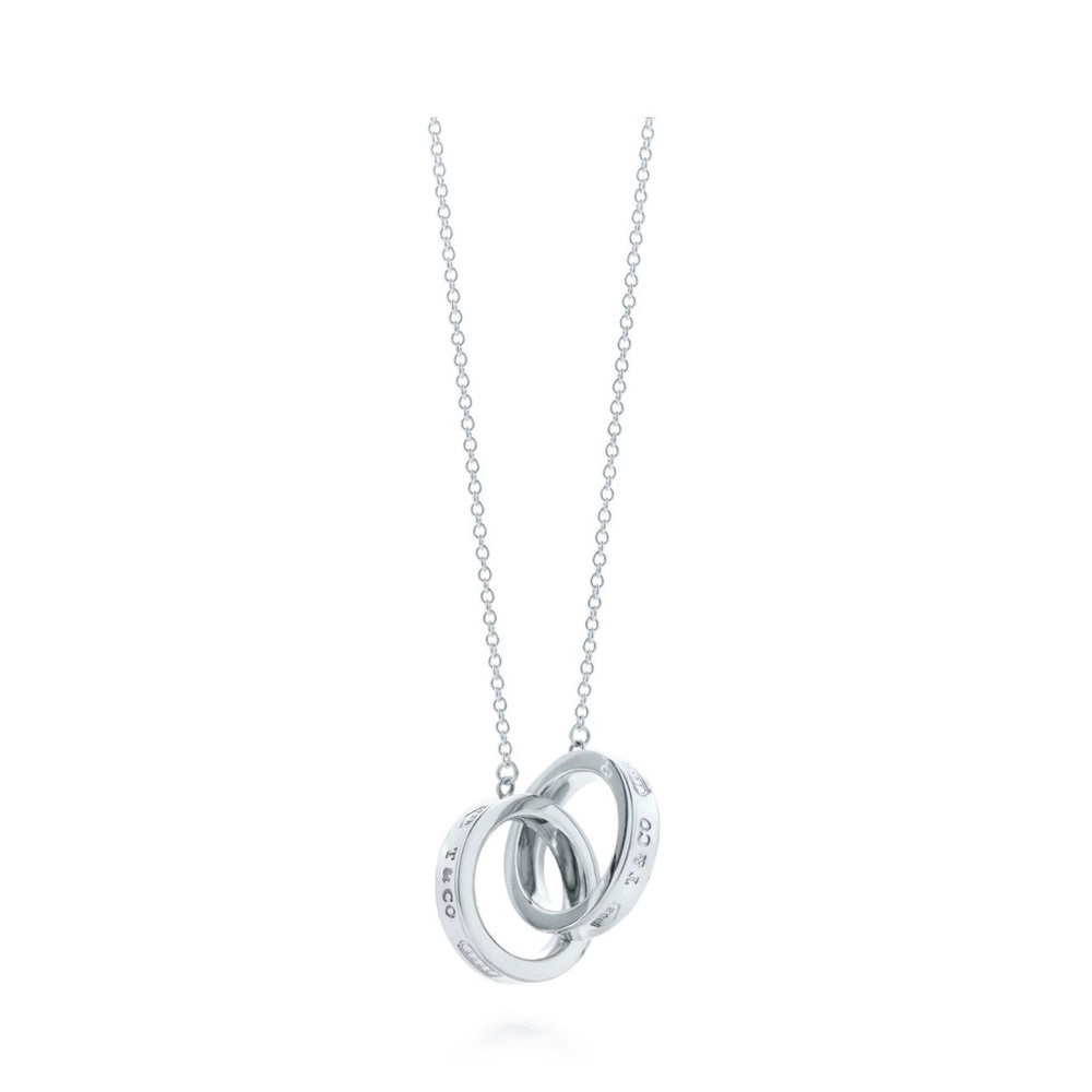 Tiffany Sterling Silver 16” necklace with interlocking circles